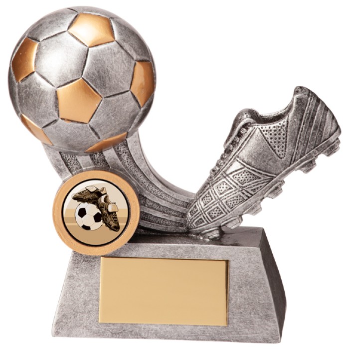 CAPTURE FOOTBALL RESIN TROPHY - 13CM